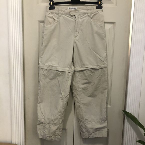 Columbia Women’s 6R Convertible Pants Hiking Outdoor Beige - Picture 3 of 16